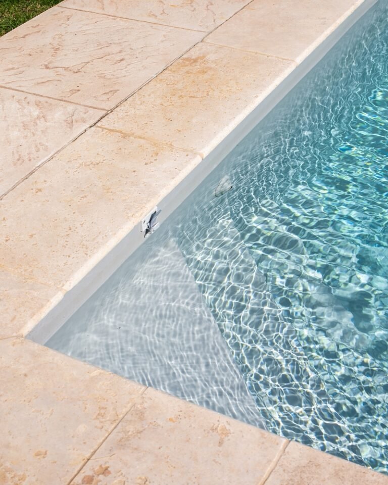 Outstanding Outcome Stair of a pool made with rock